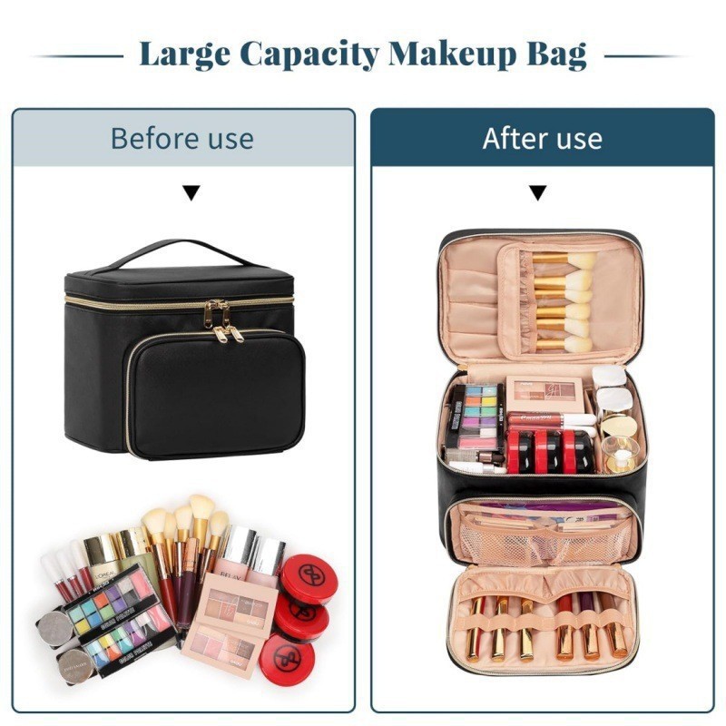 Large-sized Waterproof Makeup  - Beauty Bag Makeup recension och pris