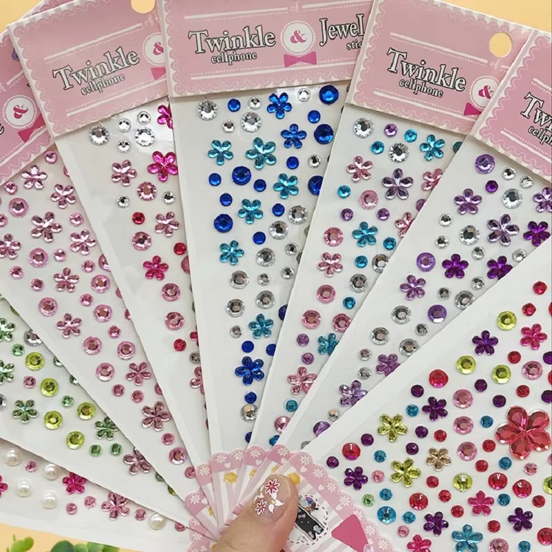 3D Bright Glitter Stickers for - Beauty Gems Makeup recension och pris
