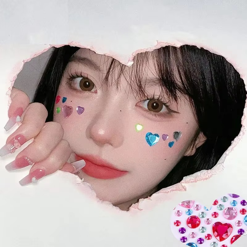 3D Bright Glitter Stickers for - Beauty Gems Makeup recension och pris