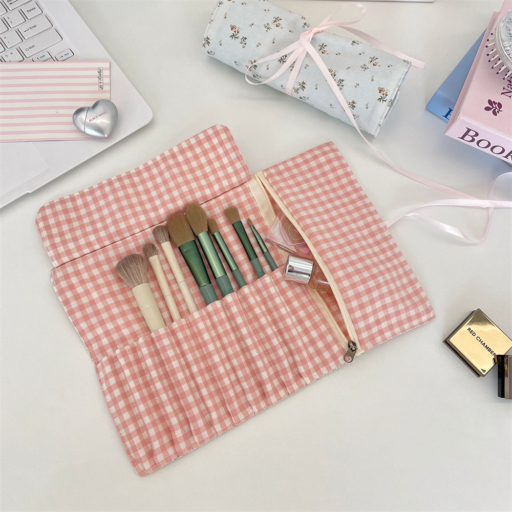 Fabric Floral Makeup Brush Sto - Beauty Bag Makeup recension och pris