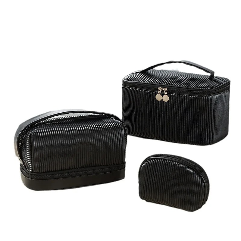 Cute Solid Color PU Leather Ma - Makeup Organizer recension och pris
