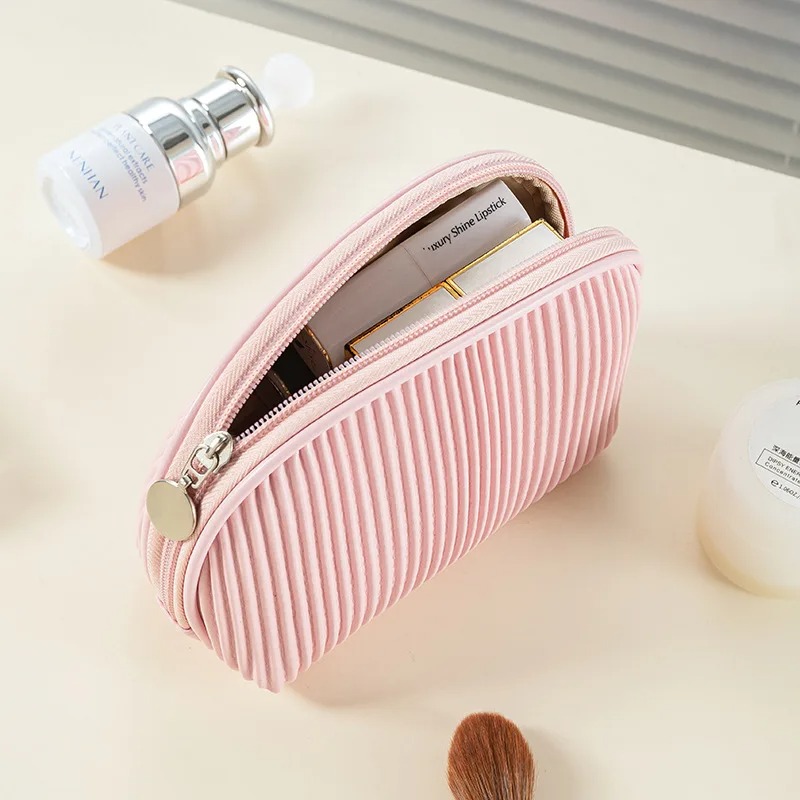 Cute Solid Color PU Leather Ma - Makeup Organizer recension och pris