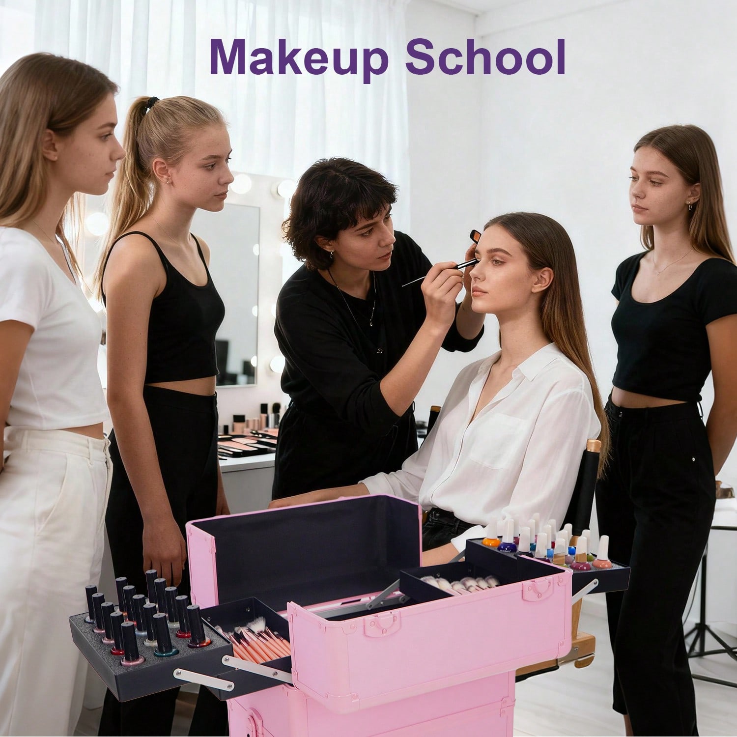 Rolling Makeup Train Case 4 in - Makeup Organizer recension och pris