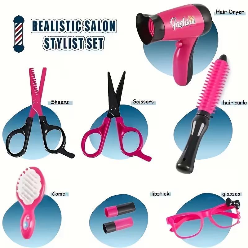 17Pcs Girls Beauty Salon Set M - Makeup Beauty Makeup Game recension och pris