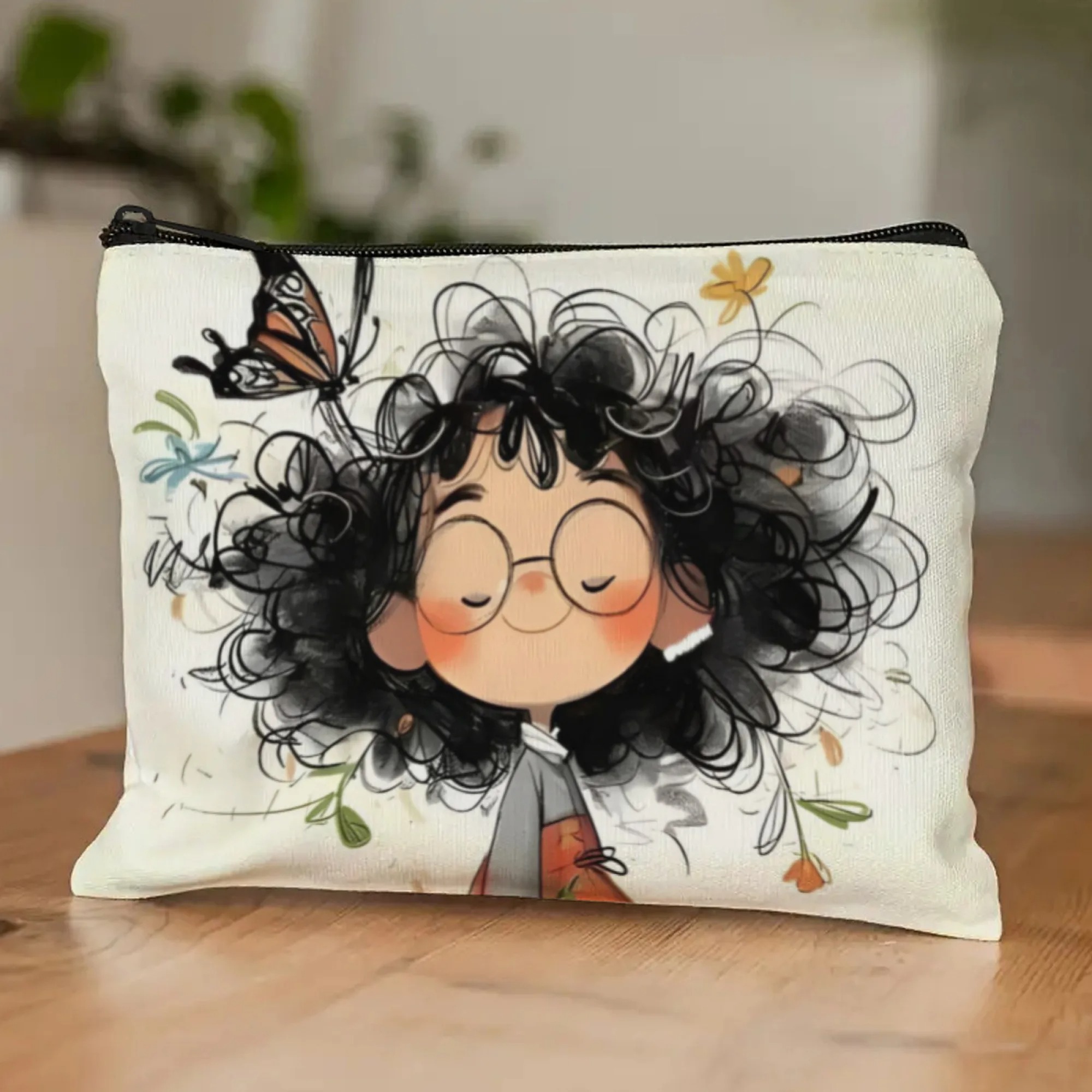 Cartoon Girl Makeup Bag Zipper - Beauty Bag Makeup recension och pris