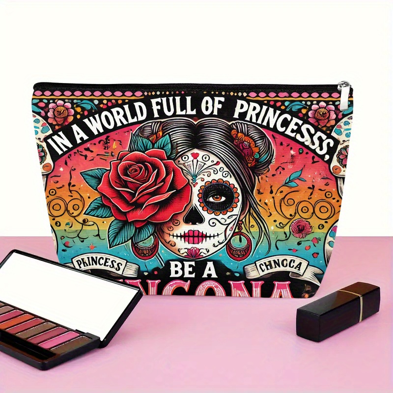 A Flower and skull cosmetic ba - Beauty Bag Makeup recension och pris