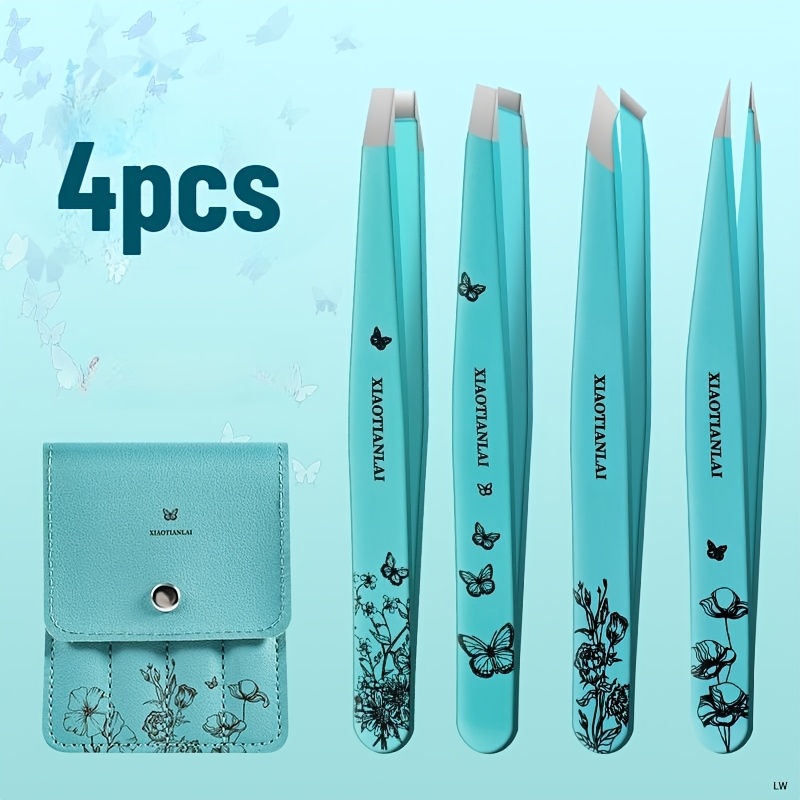 4Pcs Tiffany Blue Butterfly Fl - Beauty Bag Makeup recension och pris
