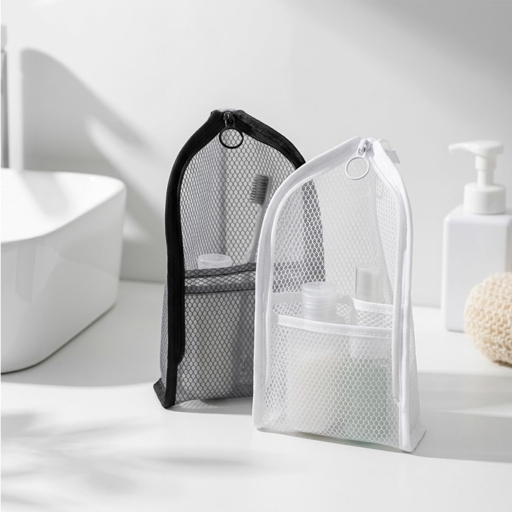 Mesh Toiletry Bag Breathable Q - Makeup Organizer recension och pris