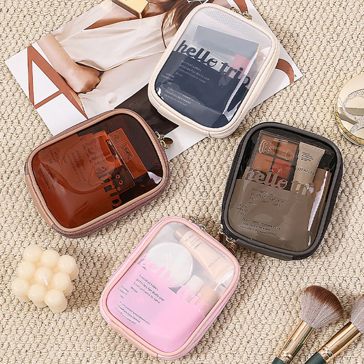 Transparent Portable Cosmetic  - Beauty Bag Makeup recension och pris