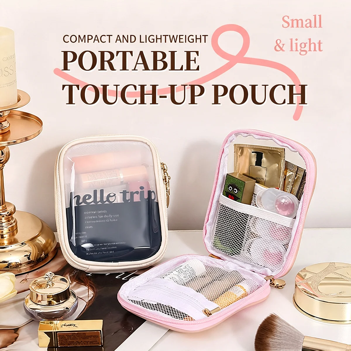 Transparent Portable Cosmetic  - Beauty Bag Makeup recension och pris