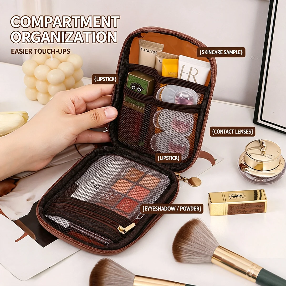 Transparent Portable Cosmetic  - Beauty Bag Makeup recension och pris