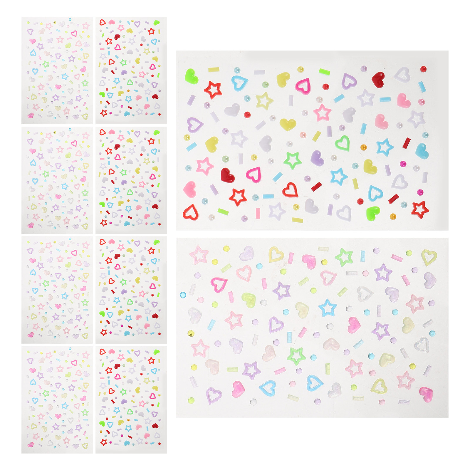 10Sheets Face Rhinestones Stic - Beauty Gems Makeup recension och pris
