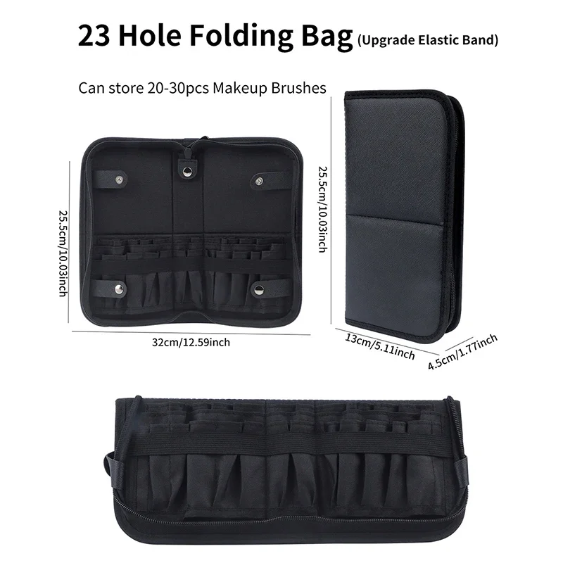 29/23 Holes Foldable Makeup Br - Beauty Bag Makeup recension och pris