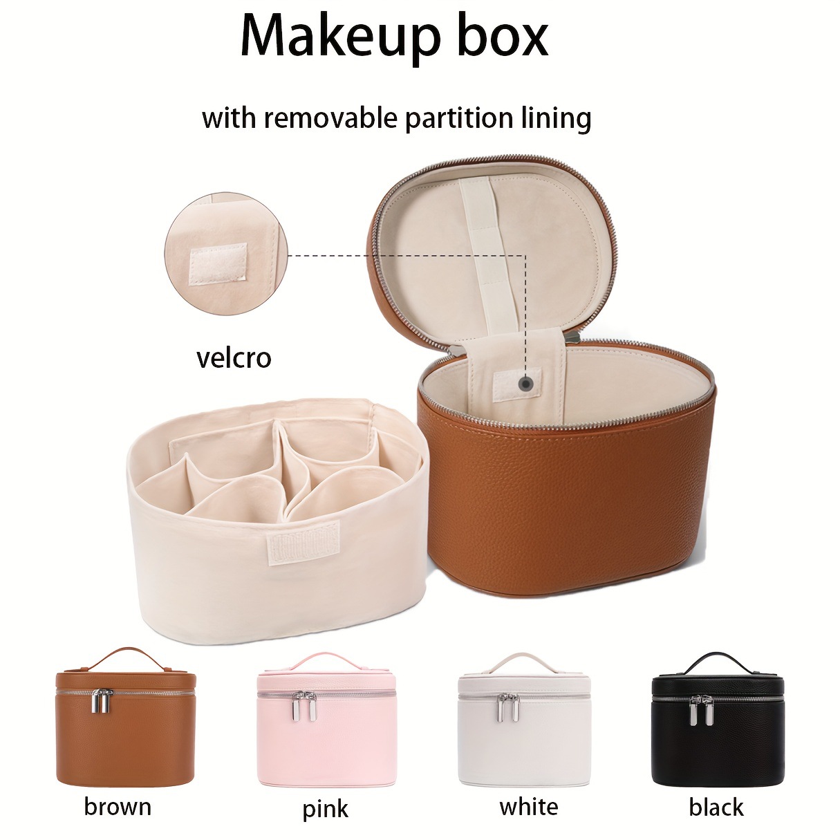 Large Capacity PU Leather Make - Beauty Bag Makeup recension och pris